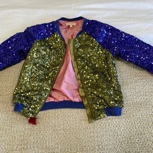 Pink chicken sequin jacket